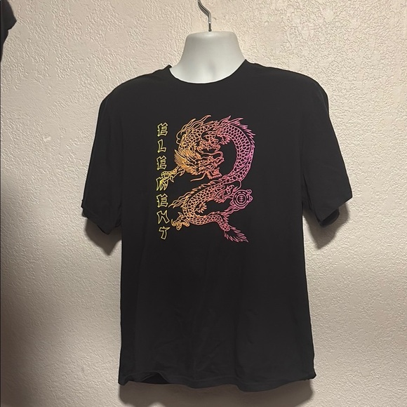 Element Black Tee with Dragon Design - Picture 1 of 3